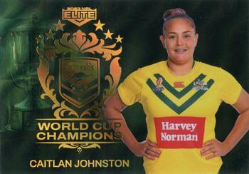 2023 NRL Traders Elite - World Cup Champions Priority #WCC29 Caitlan Johnston Front